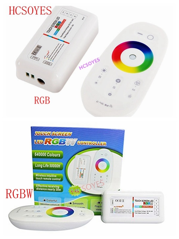 2.4G RF RGBW RGB LED Ʈѷ ġ ũ DC12-24V..